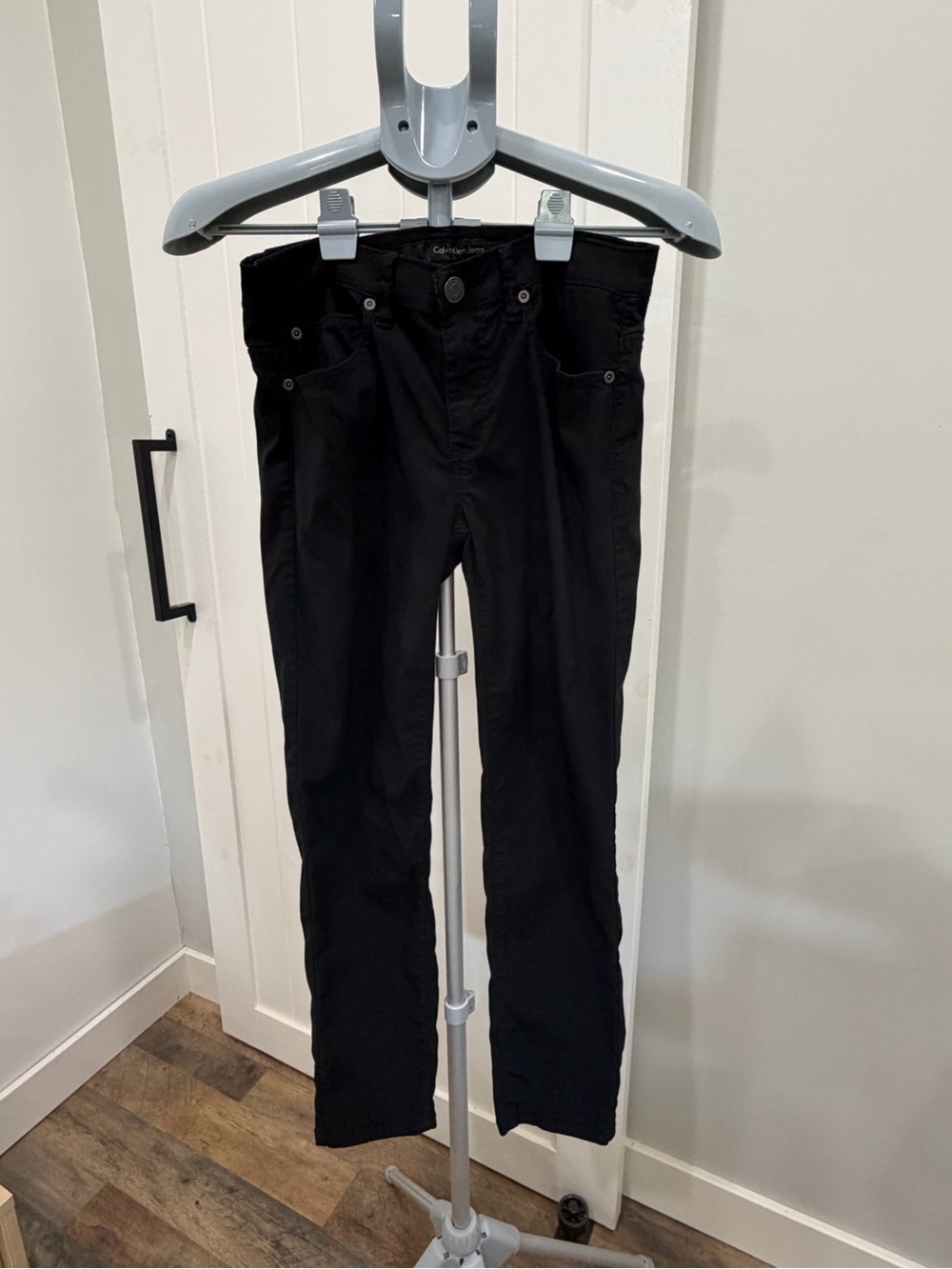 Calvin Klein Stretch Black Skinny Women's Jeans Cropped